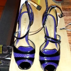 LAMB LEATHER UPPER HIGH HEELED  SHOES MINT CONDITION